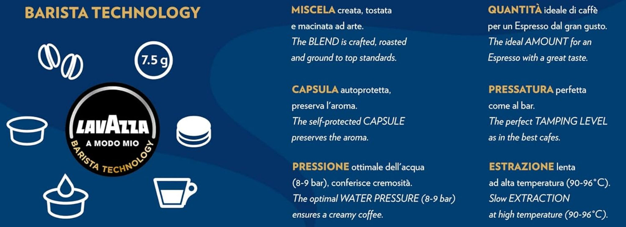 Lavazza, A Modo Mio Soave 256 Kaffeekapseln, für einen leichten och eleganten Espresso mit aromaticschen Noten von Blumen, 100% Arabica, Intensität 5/13, medium Röstung, 16 Packungen mit je 16
