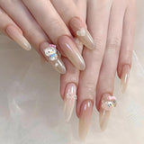 3D-kattens nagelklistermärken, nagelglitter, paljetter, nagelklistermärken i harts, nagelstenar, diamanter för nagelkonst, inklusive strass nagelvaxstift (färgglad katt)