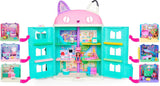 Gabby's Dollhouse Deluxe-rum, Purr-Ific-lekrum, lekrum med Carlita-leksaksbil, 2 möbler och 2 överraskningslådor med tillbehör, lämplig för åldrarna 3+ Naty Shop Dollhouses