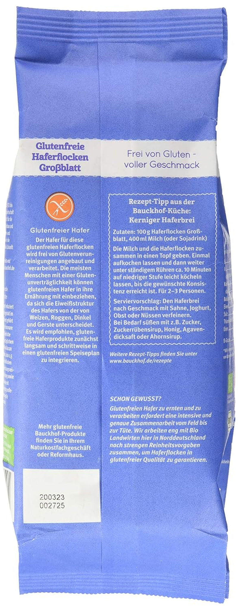 Ekologiska hofhavreflingor, 475 g