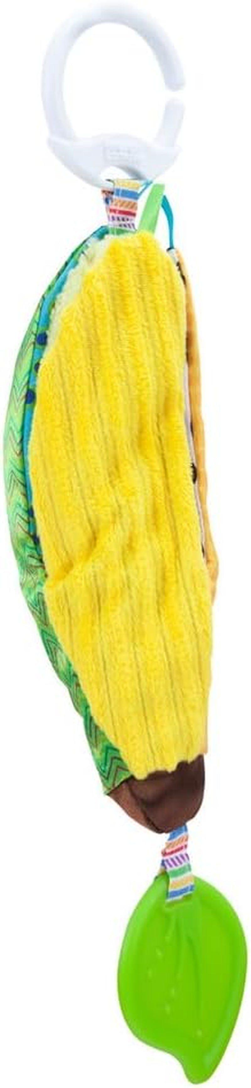 LAMAZE Bea the Banana, Clip on barnvagn och barnvagn Newborn Toy, Baby Sensory Toy med färger och ljud, utvecklingsleksak för pojkar och flickor 0-24 månader, Yellow Baby Toys Naty Shop Bea The Banana