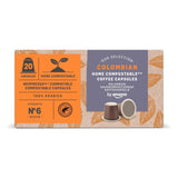 By Amazon Heimkompostierbare Kaffeekapseln, kompatibel med Nespresso, 100 % kolumbianischer Arabica, 20 Stück – Rainforest Alliance-zertifiziert