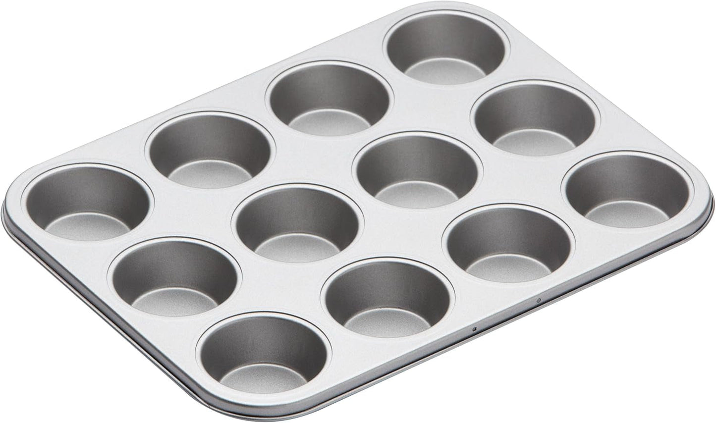Bakplåt för köksmuffins, non-stick lock, rymmer 12 muffins, 35 cm X 27 cm Naty Shop bakformar och plåtar