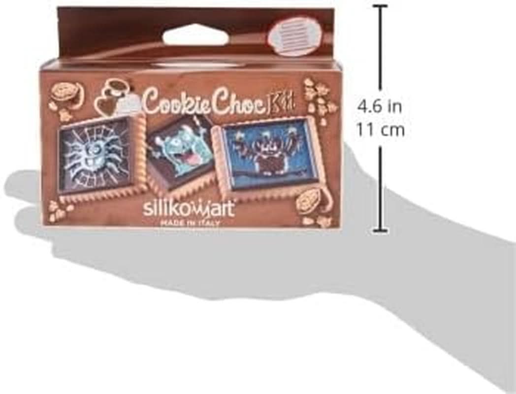 Silikomart 22.172.77.0165 CKC, 12 chokladmonster på kex Kitchen Naty Shop