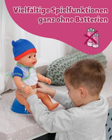 BABY Born Jonas - babydocka 43 cm - 10 funktioner inklusive tillbehör och madrass - Fungerar helt utan batterier - Lämplig för barn från 3 år och uppåt