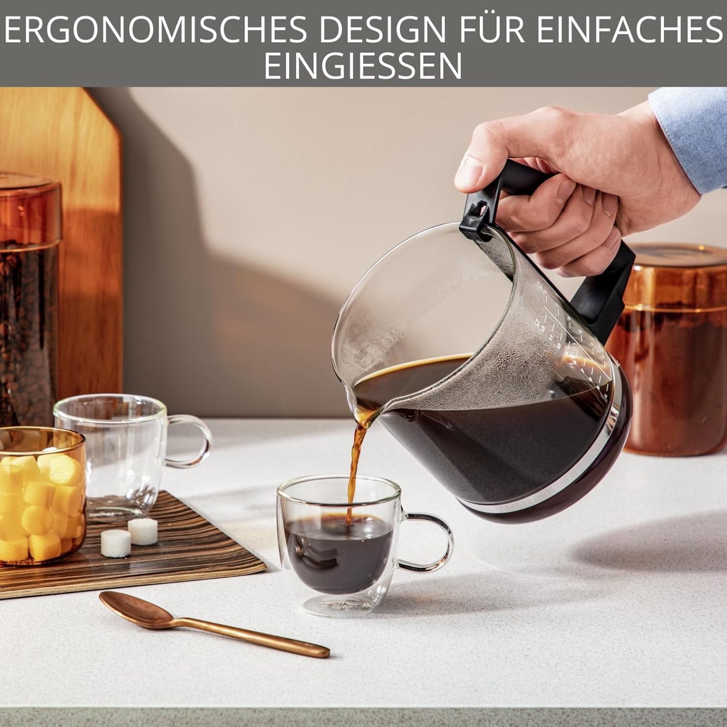 Krups T8 Filter Espressomaskin, 850 Watt, Autoavstängning, 8-12 koppar, 1 L Kapacitet, Permanent Filter, Belyst På/Av-brytare, Lätt att använda, Svart, KM4689