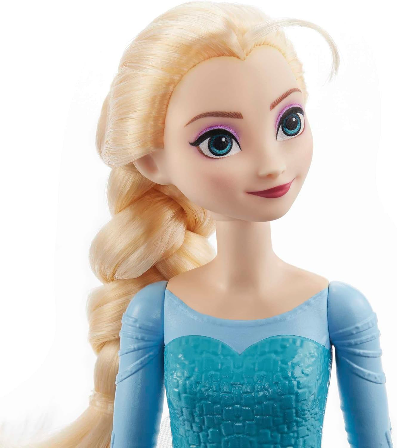 Elsa Mattel Disney Frozen Doll, Frozen Doll, Kambart blont hår, Positionerbara, Avtagbara Skor, Disney Presenter, Leksak 3+, HLW47