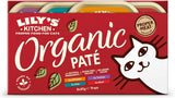 Lily's Kitchen Naturlig ingrediens Våt vuxenmat för katter med flera brickor Organisk fläckfri spannmål 4 x (8 x 85 g)