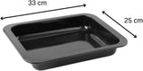 Zenker Ofenbackform (33 X 5 X 25 Cm) SPECIALMATlagning, Rechteckige Auflaufform Mit Enamelle-Versiegelung, Backform Mit Extra Hohem Rand (Farbe: Schwarz), Menge: 1 Stück Formar och plåtar för bakning Naty Shop