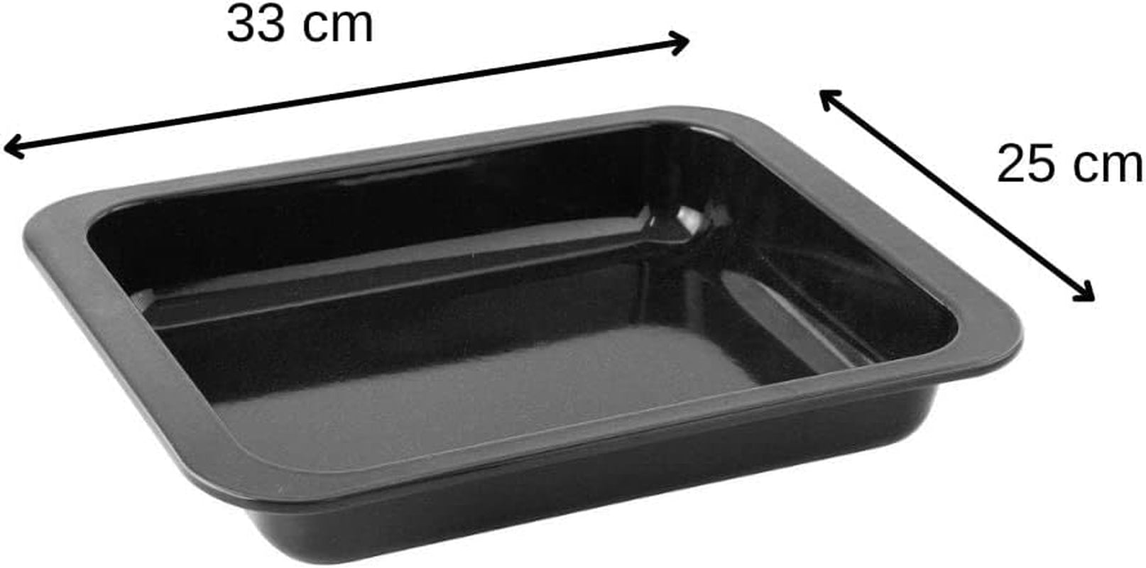 Zenker Ofenbackform (33 X 5 X 25 Cm) SPECIALMATlagning, Rechteckige Auflaufform Mit Enamelle-Versiegelung, Backform Mit Extra Hohem Rand (Farbe: Schwarz), Menge: 1 Stück Formar och plåtar för bakning Naty Shop