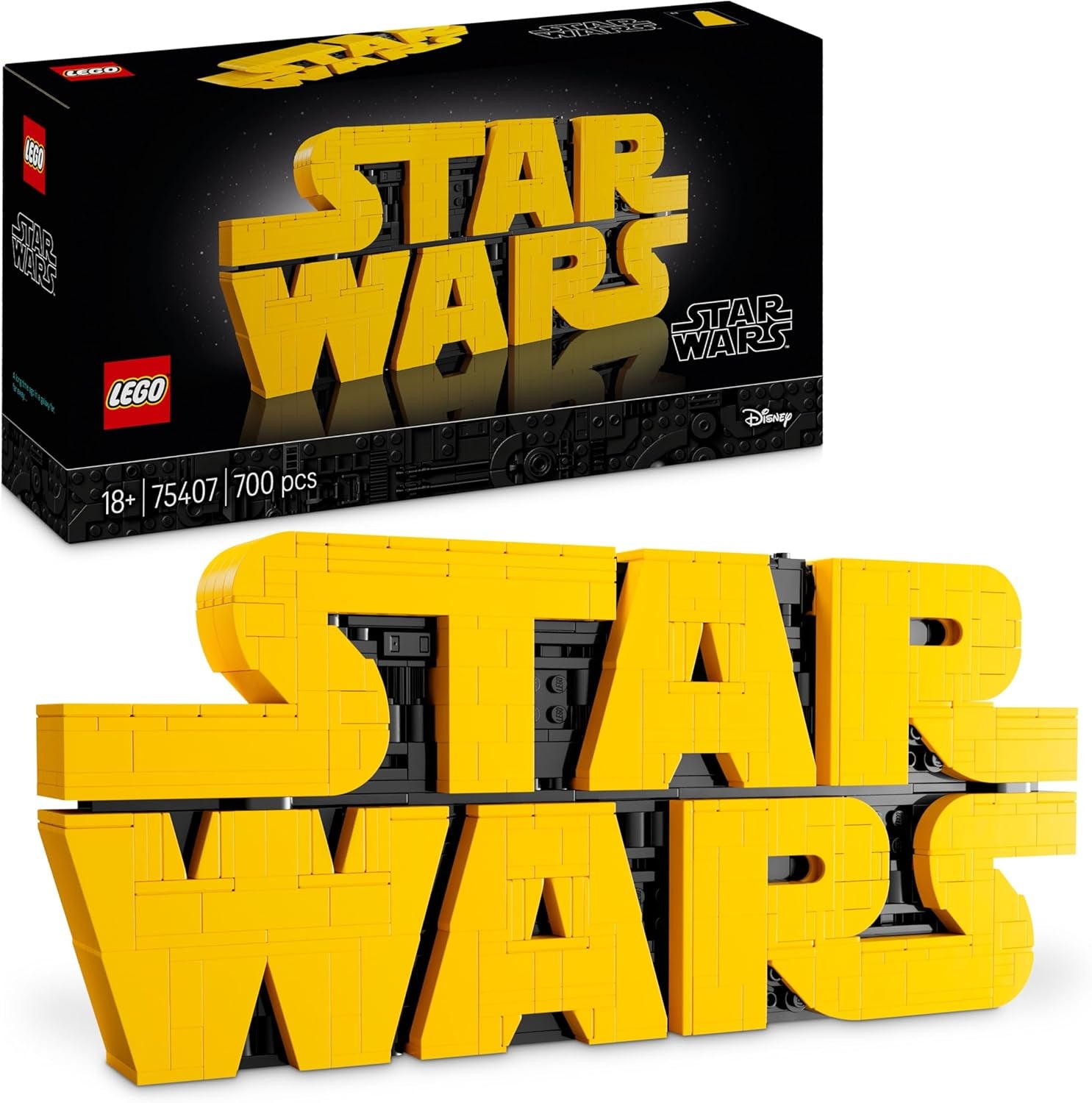 LEGO Star Wars 75407 Star Wars-logotypklossar - Byggset för vuxna samlarobjekt - Popkulturmodell - skrivbordsdisplay - Presentidé för vuxna och tonårsfans Byggset Besuche den LEGO-Store Standardtitel