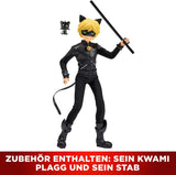 BANDAI - Miraculous Ladybug - 26 cm skyltdocka - Motan Noir - Officiellt licensierad Miraculous - Motan Noir Leddocka - Leksak för åldrarna 4 och uppåt - P50002