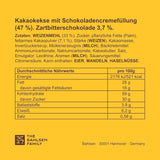 Crunchy Cookies med kakao och mörk chokladcreme, paket med 14, för förvaring eller försäljning (14 x 190 g)