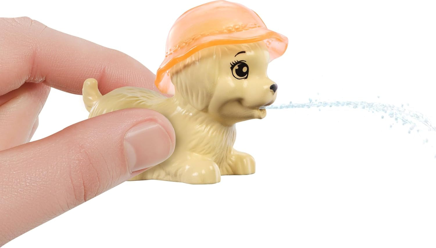 Barbie Puppy Pool Party-lekset med modedocka, hundhus och rutschkana, hjärtpool, 2 hundfigurer, 6 tillbehör och färgväxlare, JBF35