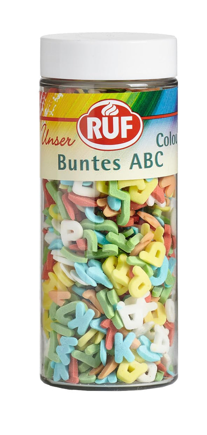 RUF Love Choklad Choklad Linsdekorationer, gjorda av fin mjölkchoklad med en krispig och färgglad sockerglasyr, 75g per kartong