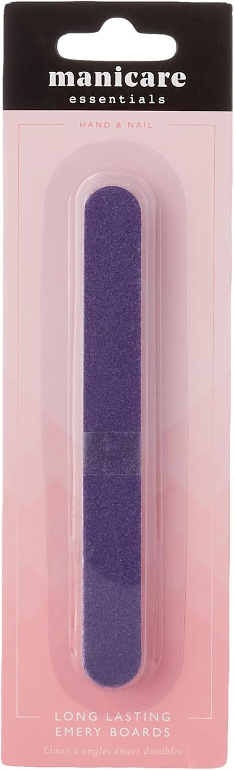 Nagelfil Fodrad Naturlig & konstgjord nagelfil Dubbelsidig Medium Grit Stark Heavy Duty Hemmasalong Professionell manikyr Pedikyr 2 st