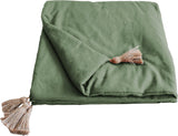 Täcke med 4 boblar, jute, 90 X 190 Cm, lera, 2007AGCHLJT090190, 90 X 190 Cm Täcken och täcken Naty Shop Hälsningar