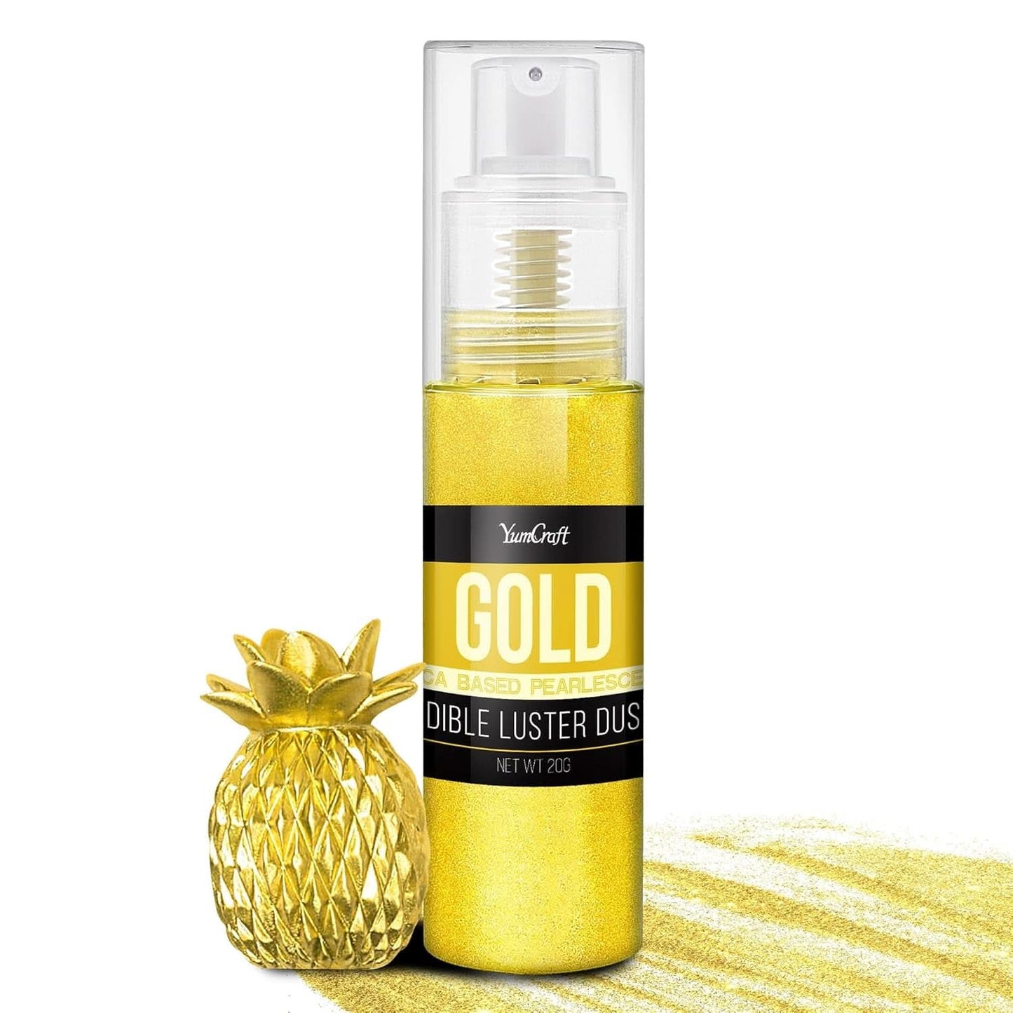 Ätbar glitterspray, 20 gram Naty Shop Gold