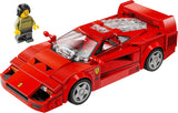 LEGO Speed Champions Ferrari F40 Supersportbil, lekset med byggbar leksaksbil och minifigurförare, samling byggset för barn, present till pojkar och flickor 76934 Byggset Besuche den LEGO-Store