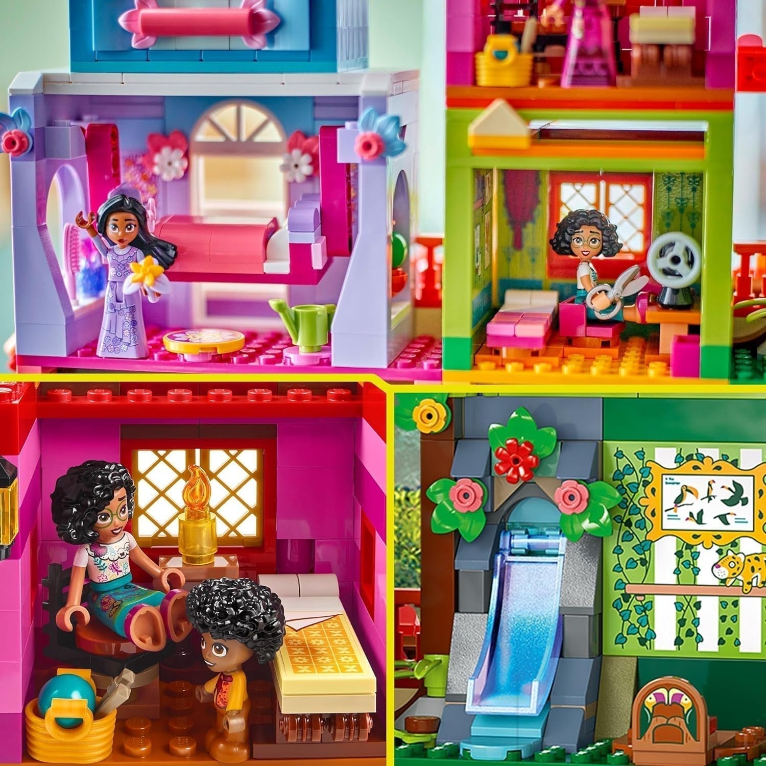 LEGO Ç€ Disney Encanto Magical House of Madrigals Barndockhus med Mirabel Lekfigur Byggleksak för flickor och pojkar från 7 år 43245 Byggset Besuche den LEGO-Store