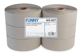 Funny AG-027 Jumbo toalettpapper, 1 lager, återvunnet, diameter 28 cm (pack med 6)