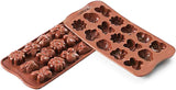Silikomart 199199, form för choklad, vårmodell, 15 praliner, Brown Kitchen Naty Shop