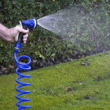 TATAY spiralslangset 10 m med plasttillbehör med UV-skydd, perfekt för terrasser och små trädgårdar.