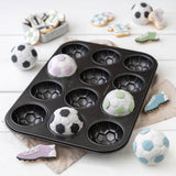 Zenker 12Er Muffinform – Muffinbackblech Für Muffins Und Cupcakes Aus Der Serie Soccer Baking– Hitzebeständiges 12Er Muffinblech Mit Antihaftbeschichtung, Schwarz Formar och brickor för bakning Naty Shop