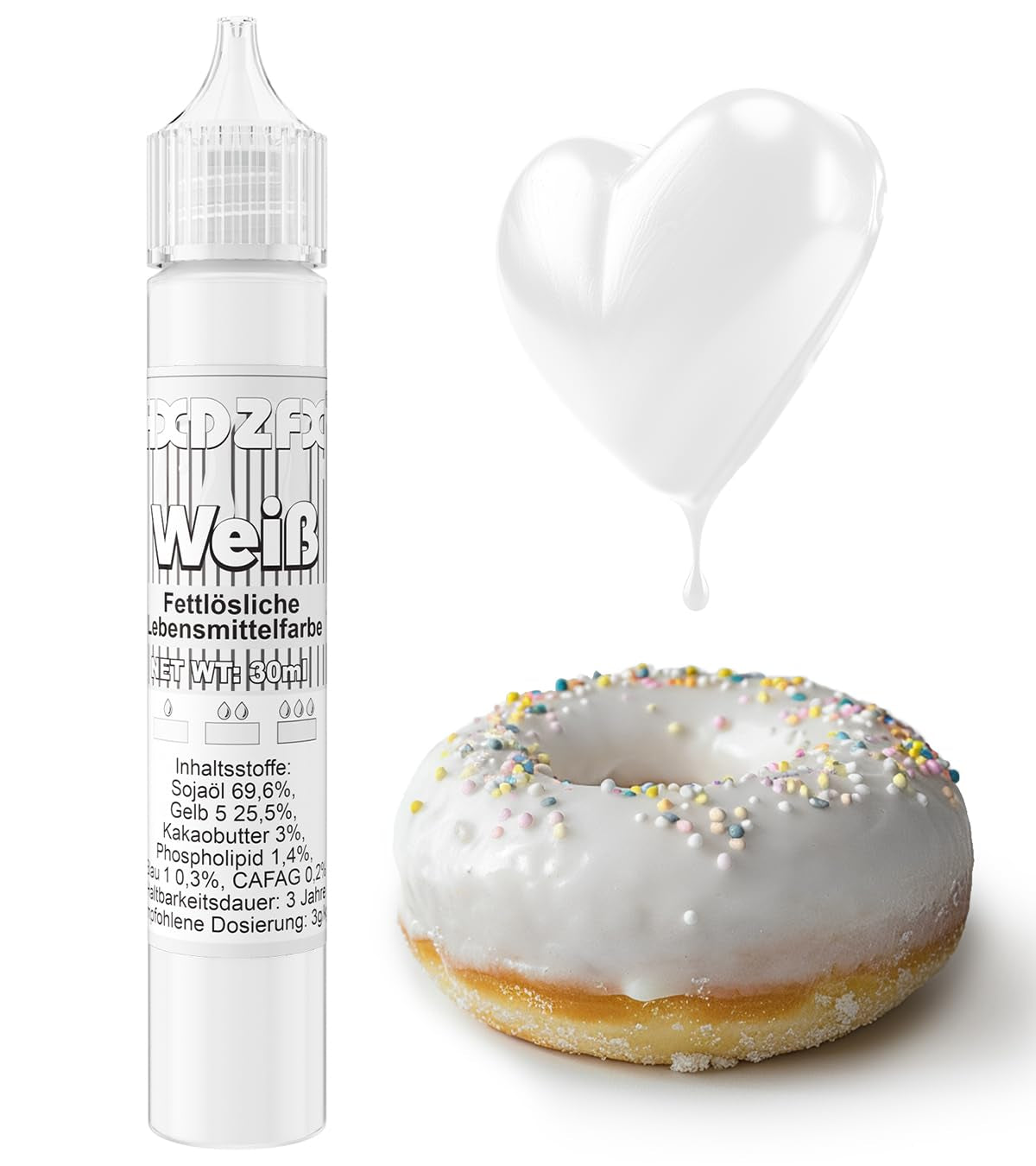 Fettlöslig matfärgning - 30 ml koncentrerad oljebaserad matfärgning för choklad matfärgningsset för tårtdekorering, fondant, smörkräm, bakning, hantverk (marinblå)