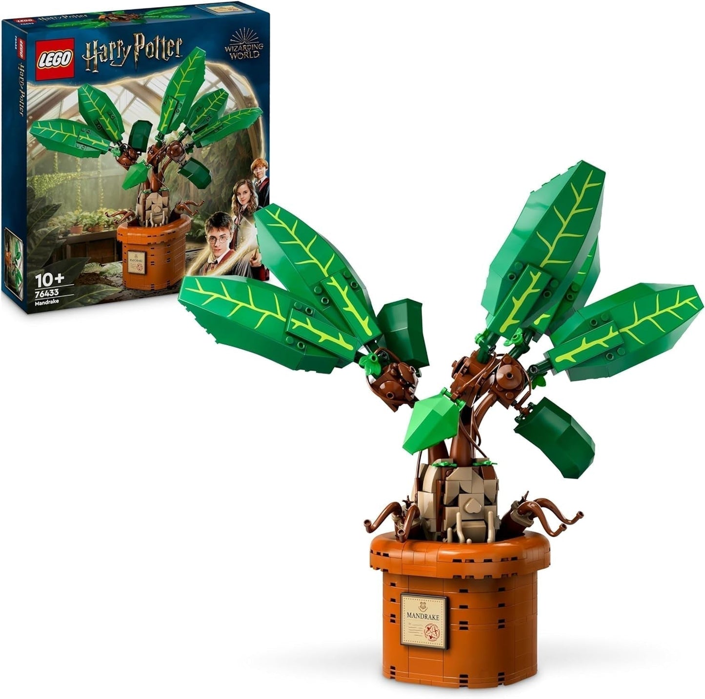 LEGO Harry Potter Magic Potion Plant: Mandrake, krukväxtleksak, magisk present till flickor, pojkar och alla fans, fantasifulla lekset för barn, heminredning 76433 Byggset Besuche den LEGO-Store Standardtitel