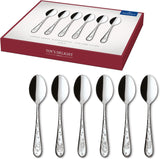 Villeroy & Boch - Toy'S Delight kaffeskedsset 6 delar Silver Platinum, tål diskmaskin Kitchen Naty Shop