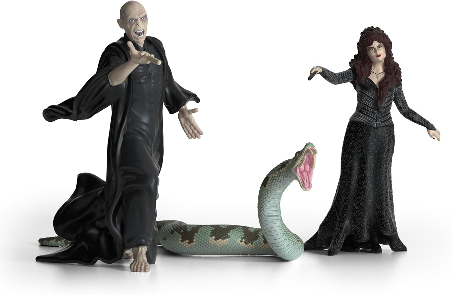 Schleich 42684 Lord Voldemort, Nagini & Bellatrix Lestrange, Från 6 år, HARRY POTTER - lekfigur, 21 X 16 X 18 cm Actionfigurer Naty Shop Standardtitel