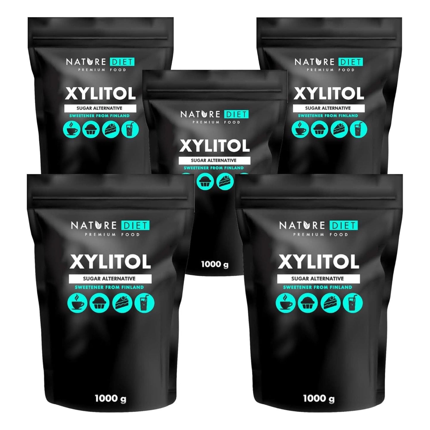 Nature Diet Xylitol, 1 kg sötningsmedel Naty Shop