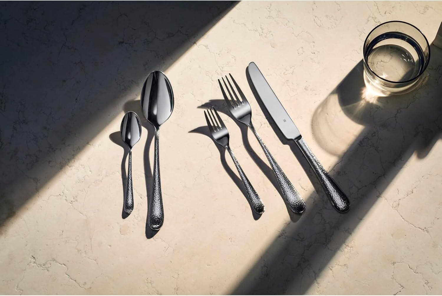 WMF Sitello bestickset för 6 personer, Cromargan, bestickset 30 stycken, monoblockknivar Kitchen Naty Shop