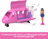 Mini BarbieLand Barbie docka och leksaksfordon, 1,5" docka och ikoniska färgskiftande överraskningsfordon, HYF40