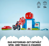 LEGO DUPLO Marvel Spins Motorcykeläventyr, Fantasy-lekset för TV-serien Spidey och hans supervänner, pedagogisk leksak att bygga och bygga om för barn från 2 år och över 10424 Byggset Besuche den LEGO-Store
