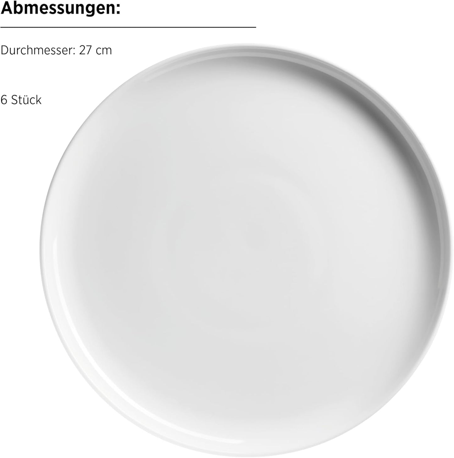 MÄSER, Navina-serien, servisset för 6, vit porslinsservis, tidlös, porslin, vit