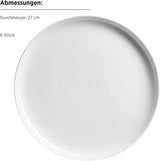 MÄSER, Navina-serien, servisset för 6, vit porslinsservis, tidlös, porslin, vit