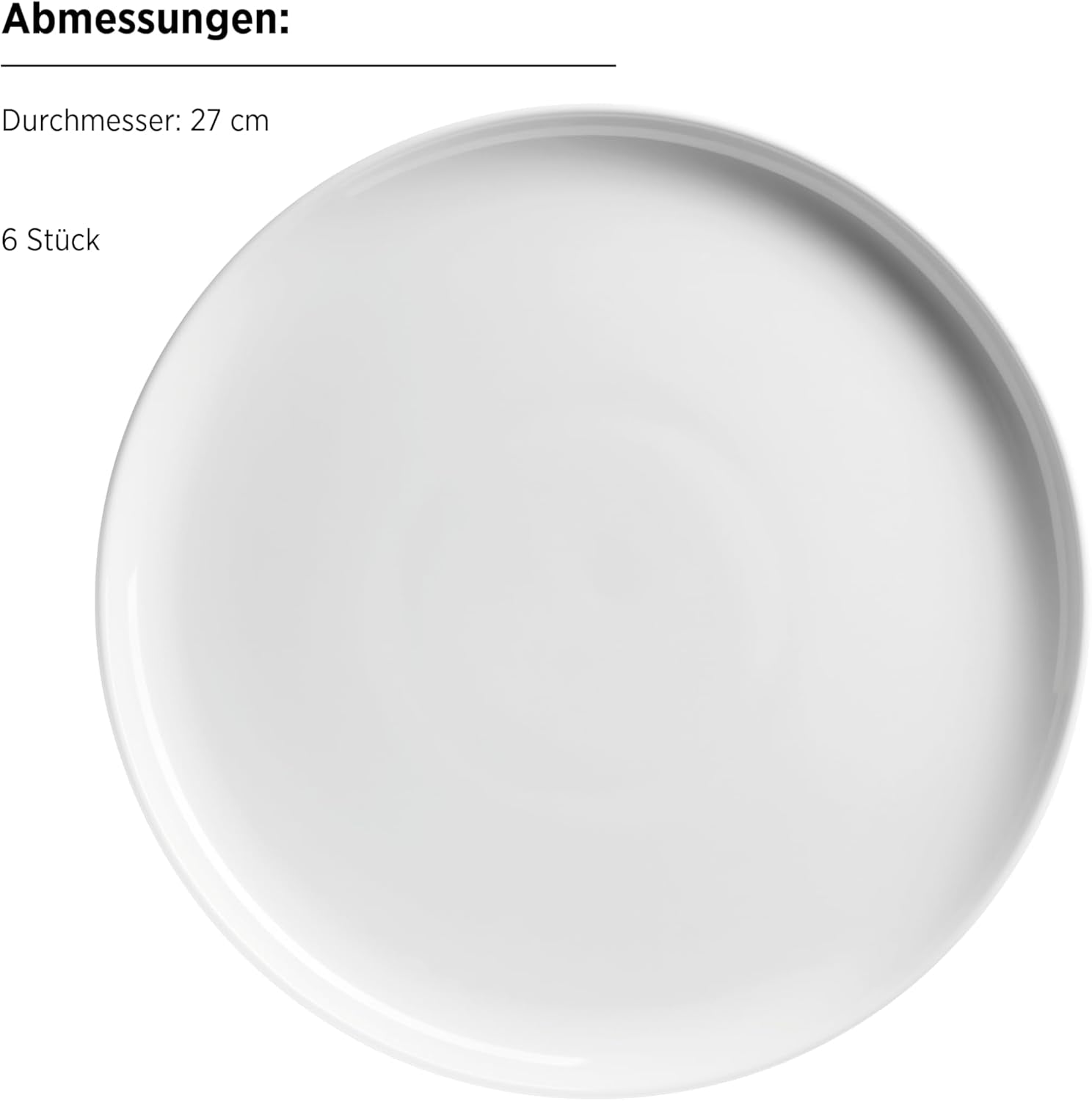 MÄSER, Navina-serien, servisset för 6, vit porslinsservis, tidlös, porslin, vit