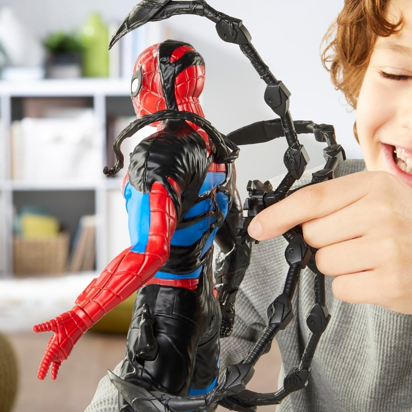 Marvel Spider-Man Venomversus Spider-Man Color Changer Actionfigur med tillbehör Actionfigurer Naty Shop