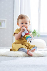 HABA 304771 - Skallra taxfigur, tyg babyleksak med skallermotor, leksak från 6 månader Leksaker Bebe Naty Shop