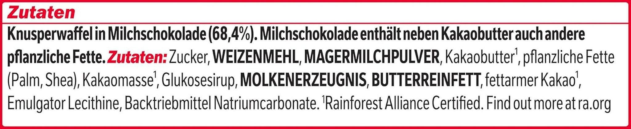 Nestlé Mini XXL Chokladkakor Mjölkchoklad Crunchy Wafer Bars 4-pack (1 x 301g)