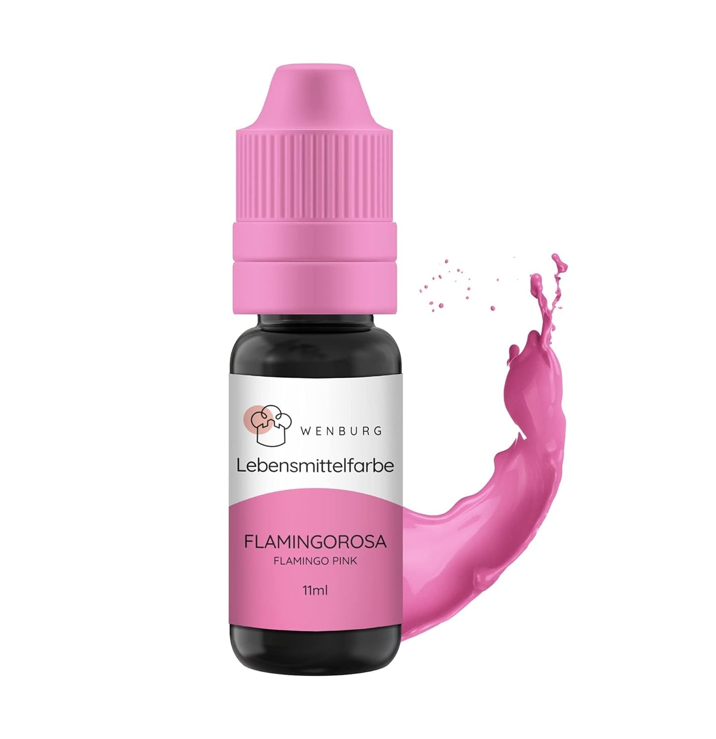 Wenburg matfärg, glitter, 11 ml, koncentrerad, tillverkad i EU, flytande. För färgning av deg, drycker, smaker, slime - guldglitter matfärgning - guld kakfärgning - guldglitter