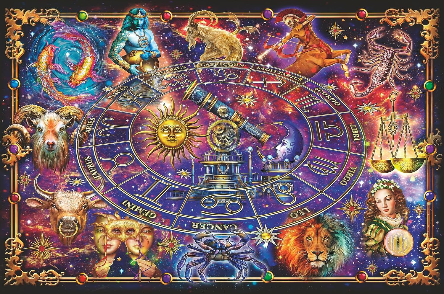 Ravensburger Puzzle 16718 - Zodiac Signs - 3000-bitars pussel för vuxna och barn från 14 år Pussel Naty Shop Standardtitel