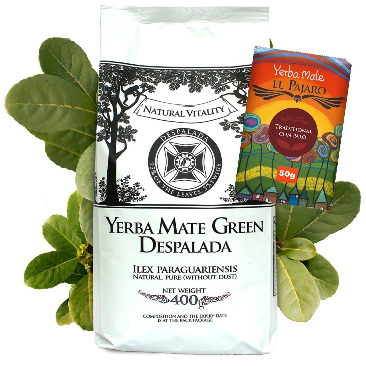 Yerba Brazil Despalada 1 kg ● Lufttorkat mate-te från mateblad ● Naturlig paraguayansk mate 50 g ● Naturlig mate-te-smak ● Yerba mate-te utan tillsatser ● Mate-te i lösvikt