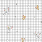 Inte ännu Quilt 100% bomull, Tom Jerry Vichy-mönster, för 90 cm breda sängar (90 X 200 cm) Täcken och täcken Naty Shop
