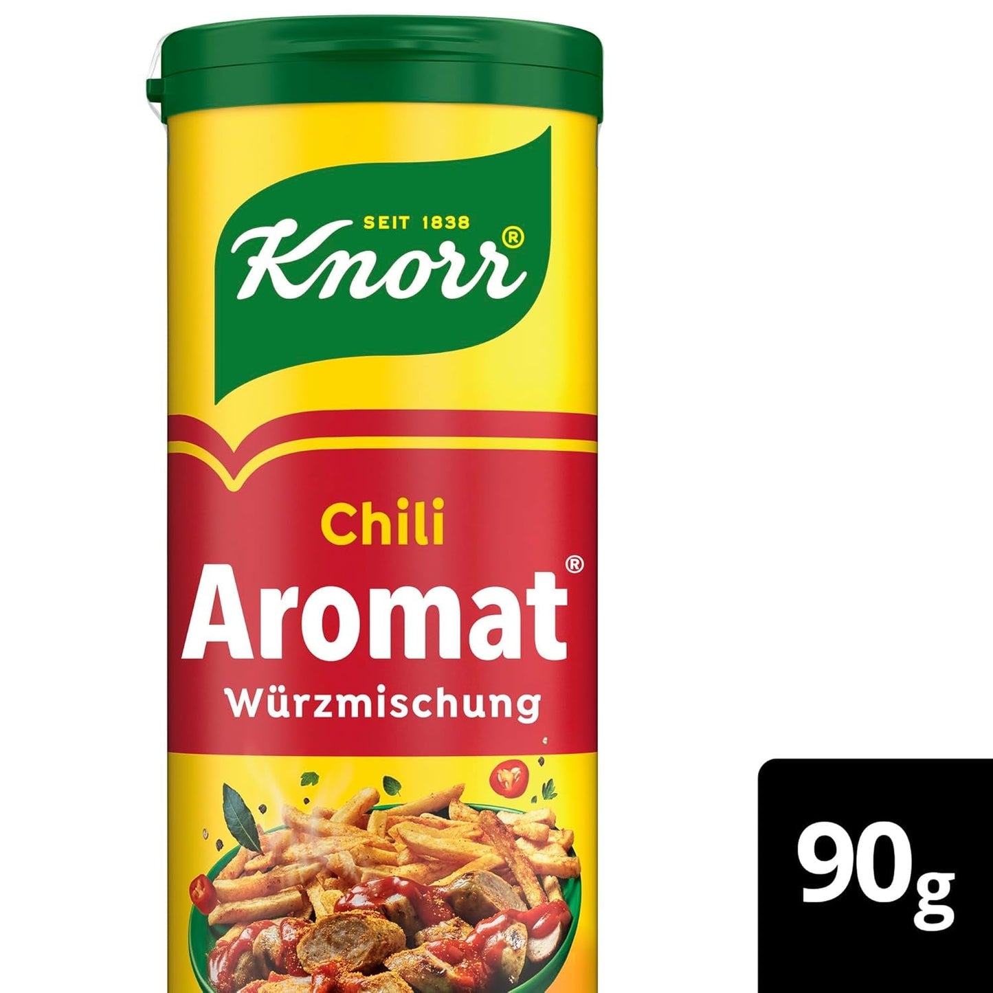 Knorr Würzmischung Chili Smaksatt för snabba rätter att krydda och krydda potatis, pasta, grönsaker med mera 90 g