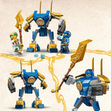 LEGO NINJAGO Jay Battle Mech, ninja leksak för barn med figurer, inklusive Jay minifigur med mini katana, actionfigurer och mek, liten present till kreativa pojkar och flickor från 6 år 71805 Byggset Besuche den LEGO-Store