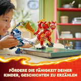 LEGO NINJAGO Kai's Fire Mech actionfigurleksak för barn med anpassningsbar röd mekfigur Ninjaset 4 figurer inklusive Kai och Zane Present för 7-åriga pojkar och flickor 71808 Byggset Beuche den LEGO-Store