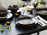 CreaTable, 21249, Natura Organic RUSTY Series, 12-delat servisset för 4, porslinstallrikar, diskmaskins- och mikrovågssäkert, tillverkat i Europa